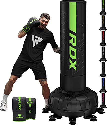 RDX XXL Freestanding Punching Bag with Gloves & Cover – 6ft / 5.5ft Heavy Pedestal Bag with Base Stand- Adult Free Standing Bag for Kickboxing Boxing MMA Muay Thai Karate Gym Home Fitness Workout