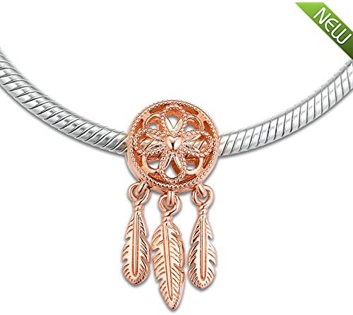 PANDOCCI 2019 Pre Autumn Rose Spiritual Dreamcatcher Bead 925 Silver DIY Fits for Original Pandora Bracelets Charm Fashion Jewelry - Image 5