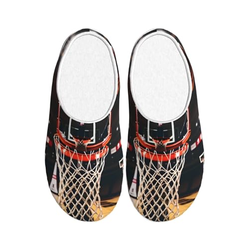 Chaussons d winter chauds EdWal en peluche douce et semelle antiderapante