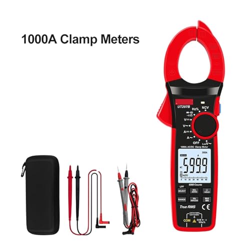 Voltímetro de pinza digital UT207B UT208B amperímetro AC DC medidor de corriente con pinzas UT205E miniatura 2