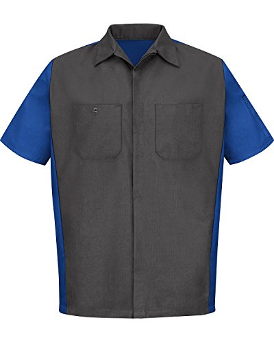 Image of Red Kap Short Sleeve Two-Tone Crew Shirt