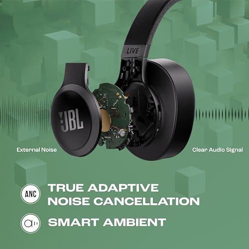 JBL Live 770NC Wireless Over Ear Headphones Black - Image 4