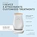 NuFACE FDA Cleared LED Red Light Wrinkle Reducer Attachment for Trinity Microcurrent Facial Device - At Home 3-Minute Fine Lines and Wrinkles Treatment for Smile Lines, Under Eyes & Forehead