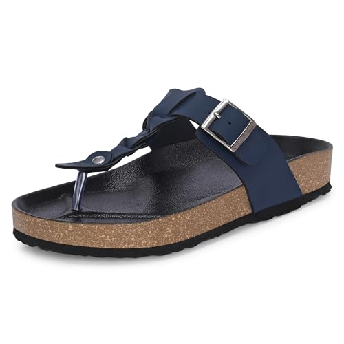 Image of Centrino Men's Berkin-Style Slip-On Sandals | Open Toe Design | Soft PU Footbed | Lightweight & Comfortable | Arch Support | On-Grip Sole | Casual Outdoor Wear (6867)