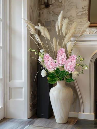 3PCS Fake Flowers Hydrangea Artificial Flowers 28" Long Stem Pink Faux Flowers for Vase, Real Touch Silk Flowers Décor for Floral Arrangement Home Farmhouse Office Hotel Decoration - Image 6