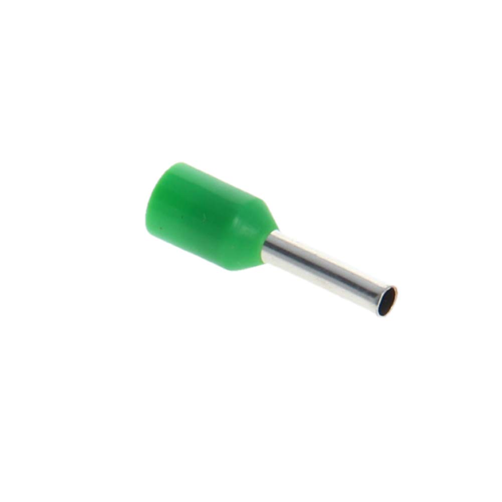 Fielect 1000Pcs AWG16 Ferrule Crimper Plier Insulated Crimp Pin Terminal Cord End Terminals, Wire Ferrules Terminals, Wire Connector, Insulated Cord Pin End Terminal 1.5mm² Green