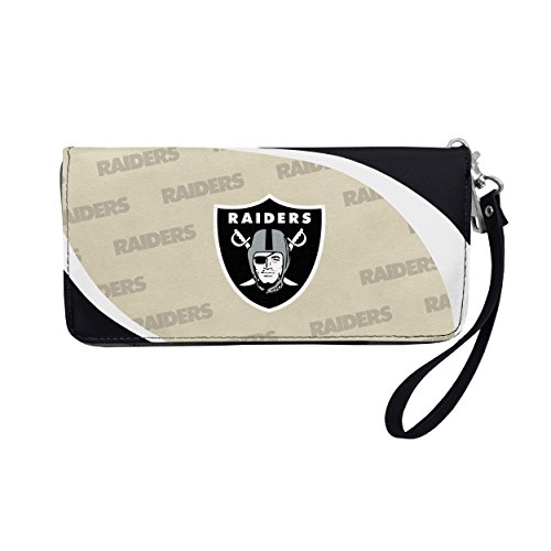 Littlearth NFL Oakland Raiders Curve Zip Organizer, Team Color, 8