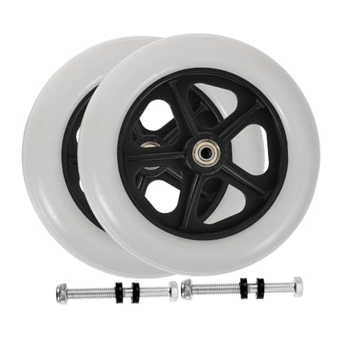 BCOATH 2pcs Wheelchair Wheel Universal Wheels Wheelchair Parts Wheels for Wheelchair Multipurpose Wheelchair Accessory Replaceable Wheelchair Accessory Multipurpose Wheel Replacement