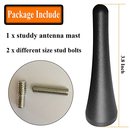 Roofox 3.8 Inch Stubby Aluminum Antenna For Ford Mustang thumb #4