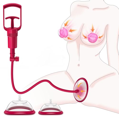 Klitoris Saugschalen Muschipumpe Sexspielzeug für Frauen, Manuelle Vakuum Klitoral Vaginapumpe, Stimuliert Klitoris Sauger, Nippelsauger Vakuum Pussy Pump Klitoris Stimulator Sex Toys für Frauen