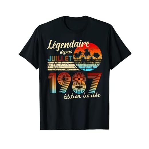 Cumpleaños Nacidos En Legendario Desde Regalo Julio 1987 Camiseta