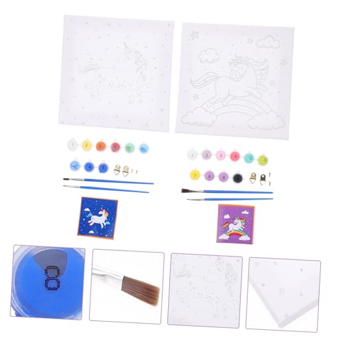 Pintura acrílica unicornios Uonlytech contra el estrés cotidiano 3