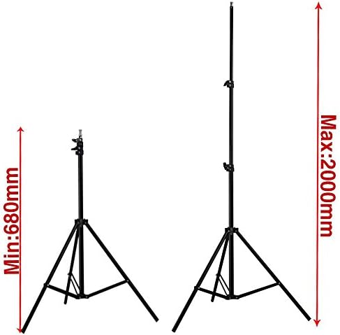 Abeststudio 2x 135W Continuous Lighting Kit 20"x28"/50x70cm Softbox Soft Box Photo Studio Set Light Bulbs Lamp 5500K Photography E27 Socket Softboxes UK Plug