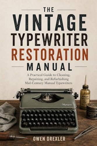 The Vintage Typewriter Restoration Manual: A Practical Guide to Cleaning, Repairing, and Refurbishing Mid-Century Manual Typewriters