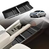 BestEvMod for Ioniq6 Lower Center Console Organizer Compatible with Hyundai Ioniq 6 Accessories 2025 2024 2023 Tray Storage Box Armrest ABS Material (Lower Organizer)