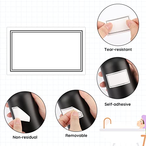 Image of Segbeauty 84 Pack Self-Adhesive Waterproof Labels, Removable Soap Dispenser Bottles Stickers for Bathroom, Kitchen, Laundry & DIY Cleaning, Modern Farmhouse Home Decor