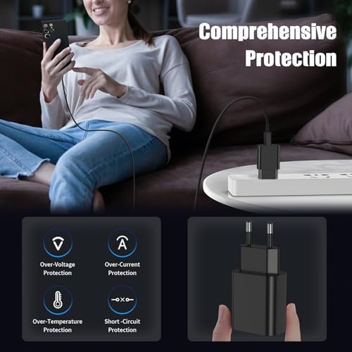 Chargeur rapide 45W Type C câble long pour Galaxy S25 et S24 portable - 6