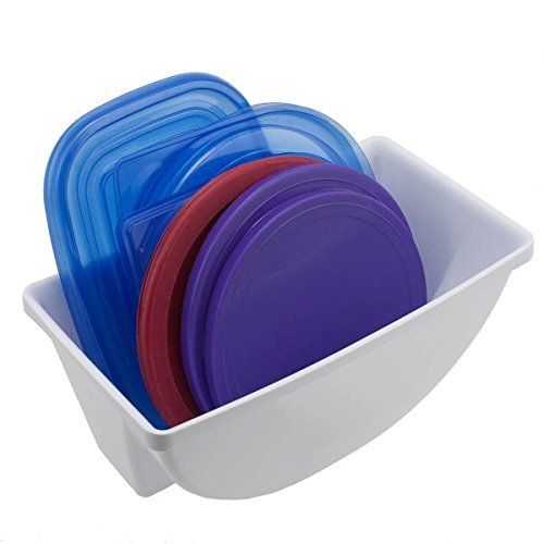 Style Selections Food Storage Container Lid Holder / Cover Organizer