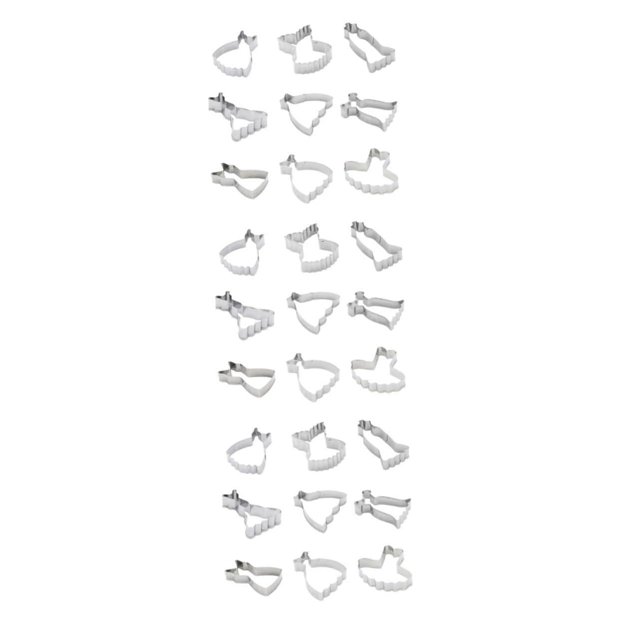 PRETYZOOM 27pezzi Tagliabiscotti Acciaio Inossidabile Forma Di Gonna Strumenti Per Decorazioni Di Dolci e Biscotti Per Feste e Occasioni Speciali