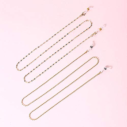 yeacher 2 peças correntes para óculos óculos decoração colar óculos cordão suporte para pescoço