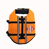 Jardin Night Reflective Hound Pet Saver Life Jacket, Medium, Orange