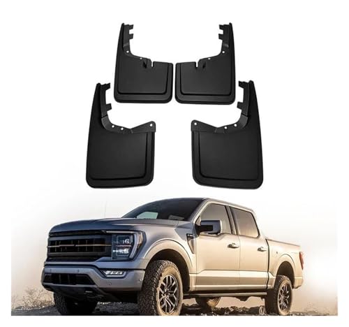 Garde-Boue pour Ford F150 2021-2024 : Kit Avant et Arrière 4 Pièces