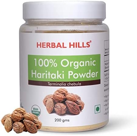Herbal Hills Organic Haritaki Powder (200 Gms Pack of 2)
