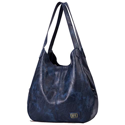 image for ERFEI Hobo Bags for Women Large Designer Handbag Bucket Purse Leather 