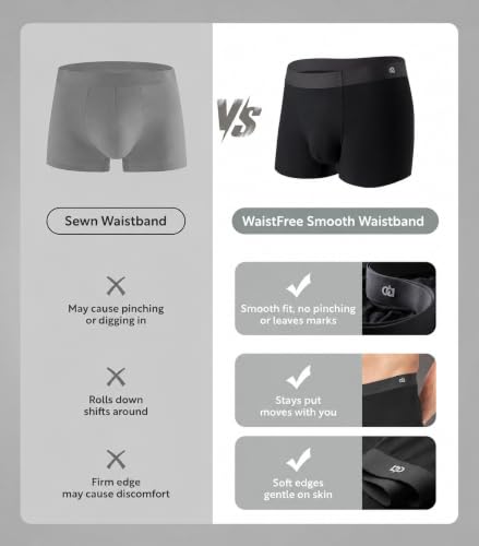 Image of DAVID ARCHY Men's Ultra Soft Underwear Modal Trunks Slim Fit No Fly 4 Pack