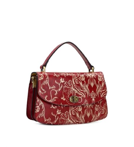 Patricia Nash Leather Ruthie Crossbody with Top Handle in Western Wallpaper3