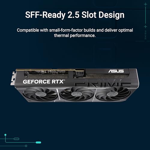 Image of ASUS Prime GeForce RTX 5060 Ti 8GB GDDR7 OC Edition Gaming Graphics Card (Nvidia GeForce RTX5060Ti DLSS 4, 2.5-Slot Design, PCIe 5.0, 3X DisplayPort 2.1b, 1x HDMI 2.1b, PRIME-RTX5060TI-O8G)