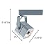 Jesco Lighting HLV10250WH Mini Deco 102 Series Low Voltage Track Light Fixture, 50 Watt, White Finish