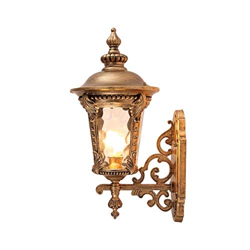 Lanterne Murale Vintage E27 en Métal Noir pour l'Éclairage Extérieur du Jardin - 2