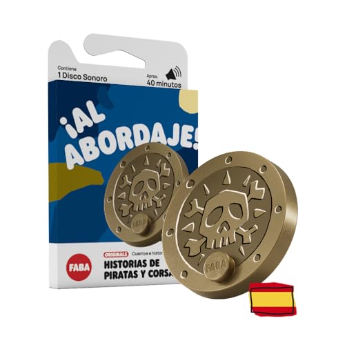 FABA Disco Sonoro   Historias de Piratas y corsarios   Cuentos sonoras para niños 5 10 años, Reproducción con el Cuentacuentos y FABA+, Juguete Educativo, versión en español