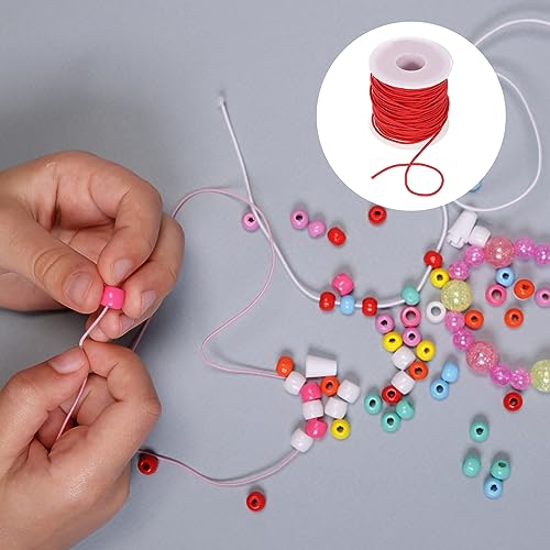 Cuerda elástica roja de 1,5 mm: diseña pulseras resistentes que no se deforman 6