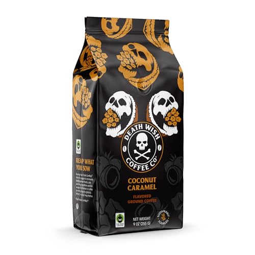 Image of Death Wish Coffee, Coconut Caramel Ground Coffee (27 Ounces)