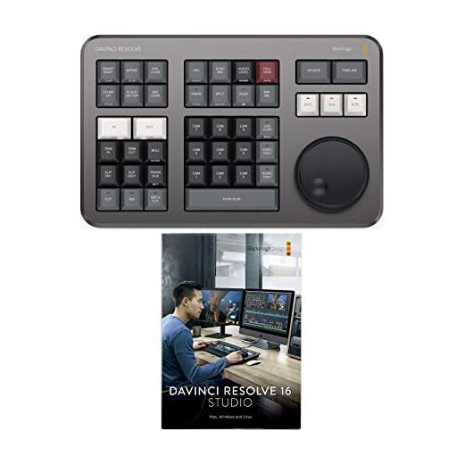 Blackmagic Design DaVinci Resolve Studio (Activation Key) with DaVinci Resolve Speed Editor Bundle (2 Items)