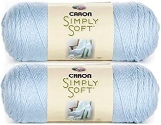Bulk Buy: Caron Simply Soft Yarn Solids (2-Pack) (Soft Blue)