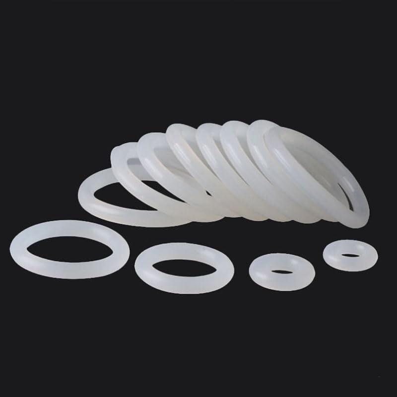 CS 3,5 mm, O-ring in silicone alimentare resistente al calore, O-ring di tenuta in gomma bianca/rossa VMQ, spessore 3,5, diametro esterno 10-245 mm,Materiale Affidabile(Rot,OD 31MM (20PCS)-3.5MM)