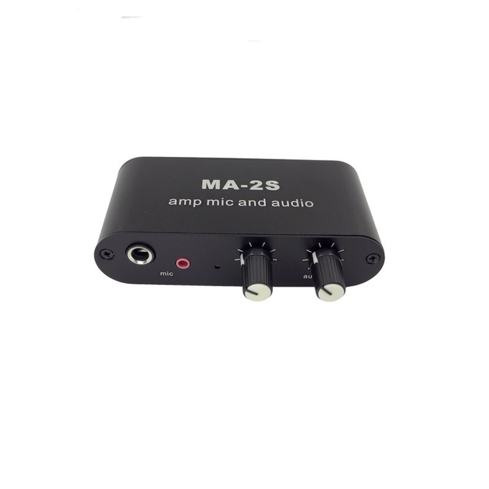Hochgewinnter 75 Fach Dynamisches Mikrofonverstärker Kleines Design MA2S Preamp Unterstützt 6 5 Mm 3 5 Mm Eingangskompatibilität