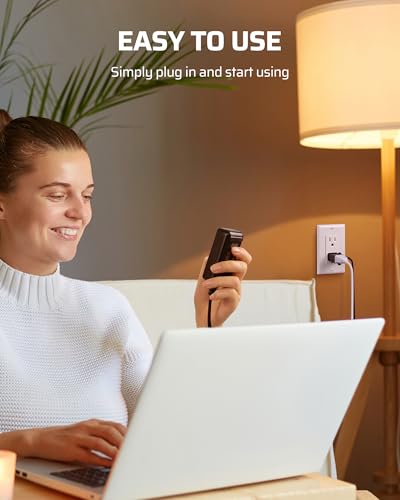 Image of DEWENWILS Plug in Dimmer Switch for Lamp, Full Range Control, Black | Slide Control, 5FT Extension Cord Dimmer for Dimmable LED /CFL Lights and Incandescent Bulbs, Fits Living Room, Bedroom, Study