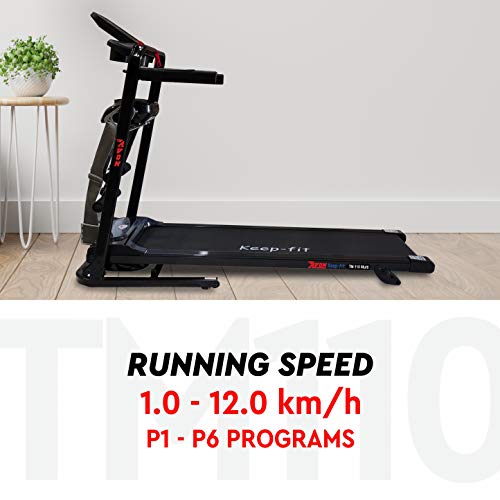 Image of Avon TM-110 Multi (3 HP Peak) Motorized Treadmill with 3 Step Manual Incline, Black
