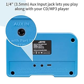 JOYO Combo Amplificateur de Guitare Bluetooth 5W Recharge Petit Mini Ampli de Guitare pour Casque d’Entraînement avec Canaux Clean & Overdrive (JA-02 II Bleu) - Les Beatles, Paul McCartney, John Lennon, RIngo Starr, George Harrison JOYO Combo Amplificateur de Guitare Bluetooth 5W Recharge Petit Mini Ampli de Guitare pour Casque d'Entraînement avec Canaux Clean & Overdrive (JA-02 II Bleu) – Image 7