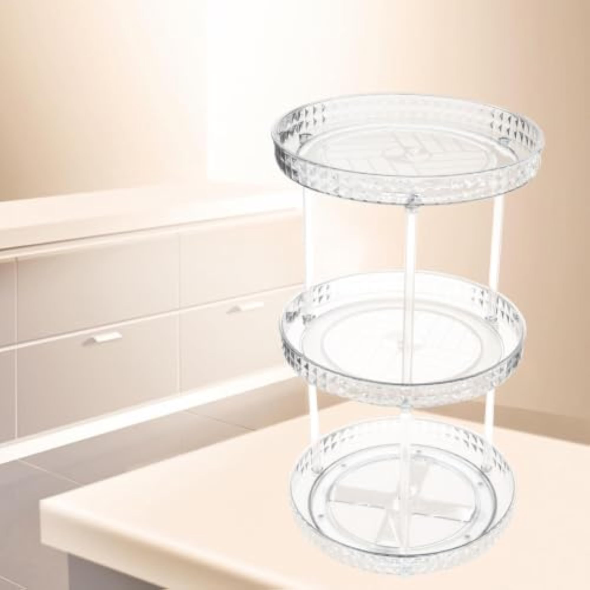 Waterproof Lipstick Display Case for Bedroom Kitchen Countertop, 3 Layers