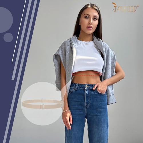 JASGOOD Crop Top Tuck Waist Band Adjustable Band Tucking Sweaters Shirts Elastic Stretch Belts for Women Change Style of Tops2