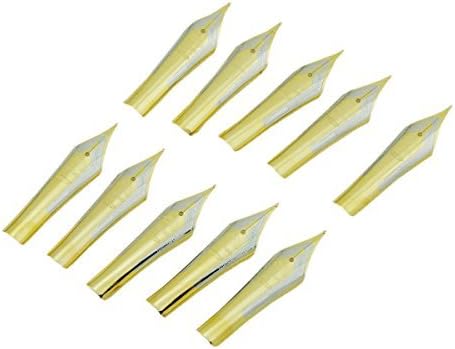 10 PCS Jinhao Spare Pen Nibs for Jinhao 450, 750, 159, Dragon Offspring and Double Dragon Fountain Pen