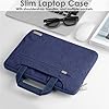 TECHGEAR 11-12.3 inch Blue Laptop Case - 4-in-1 Convertible Design, Classic Handbag for Adults, Unisex - 3 Compartments, 2 Pockets, Shoulder Strap #3