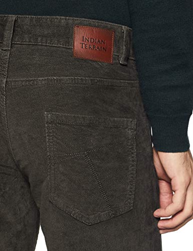 Image of Indian Terrain Mens 5 Pocket Slub Trousers