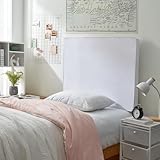 Rainha® Memory Foam Cushioned Dorm Headboard - White