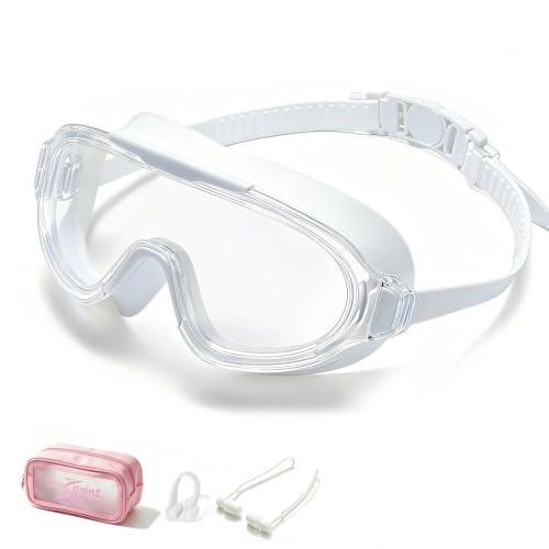 Image of Swim Goggles for Kids 6-12, Wide View Anti-Fog UV Protection No Leaking,Boys Girls Youth Swimming Goggles